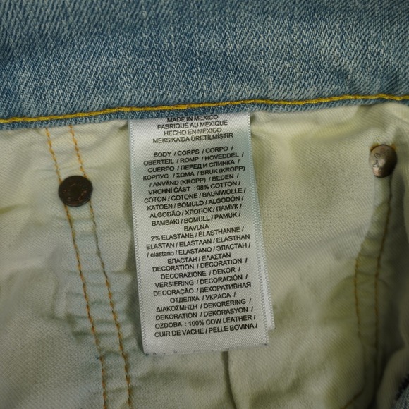 Polo Ralph Lauren Varick Slim Straight Jeans Mens 35x30 (Fits 38x31) Light Blue - Picture 11 of 16